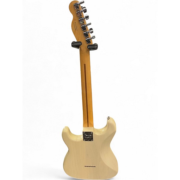 Used 2018 Fender Parralel Universe Whiteguard Stratocaster Vintage Blonde Solid Body Electric Guitar