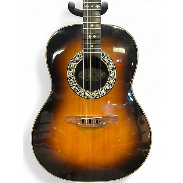 Used Ovation 2771AX-5 Balladeer Antique Natural Acoustic Electric Guitar