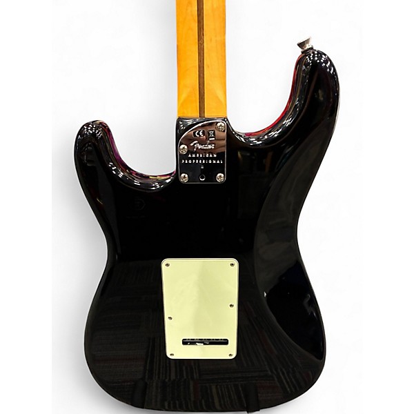 Used Fender American Professional II Stratocaster Black Solid Body Electric Guitar