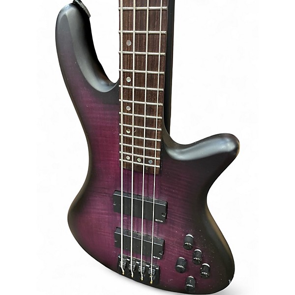 Used Schecter Guitar Research STUDIO 4 PURPLE Electric Bass Guitar
