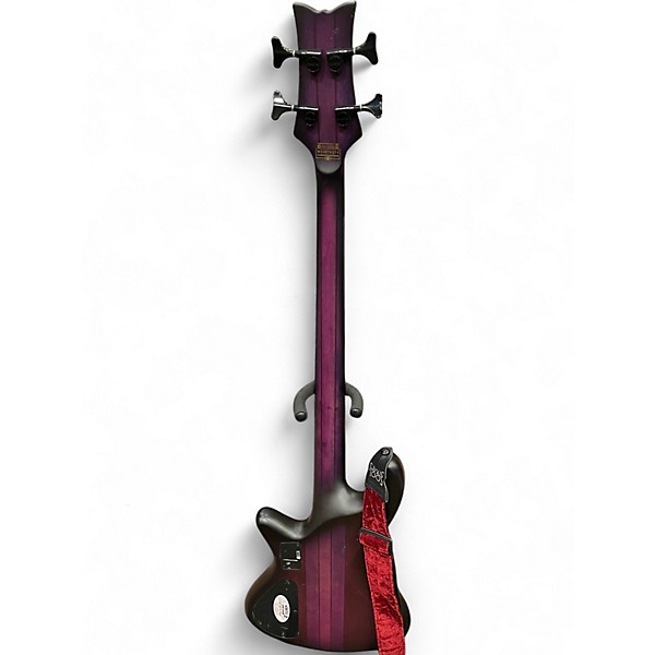 Used Schecter Guitar Research STUDIO 4 PURPLE Electric Bass Guitar