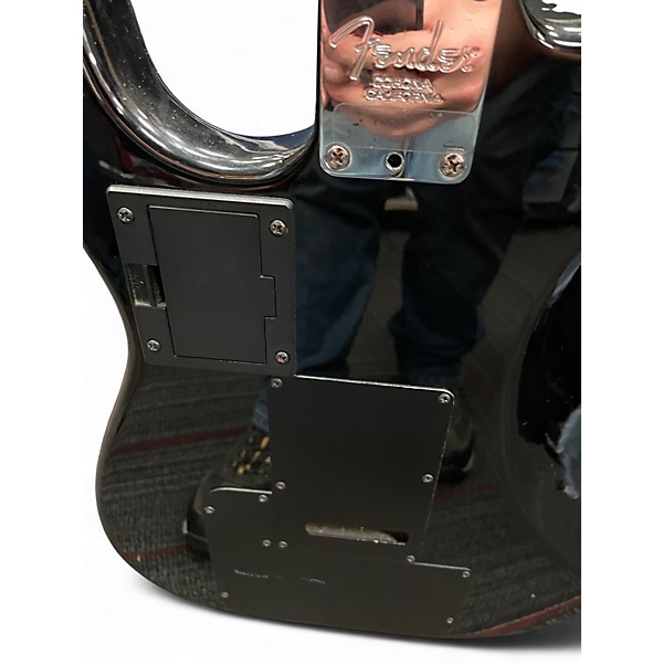 Used Fender VG Stratocaster Black Solid Body Electric Guitar