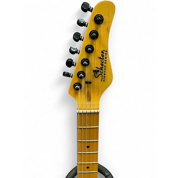 Used Schecter Guitar Research PT Standard Black Solid Body Electric Guitar