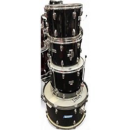 Used Slingerland 4 Piece SPIRIT Black Drum Kit