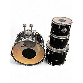 Vintage 1977 Slingerland 4 Piece Rock Outfit Black Drum Kit