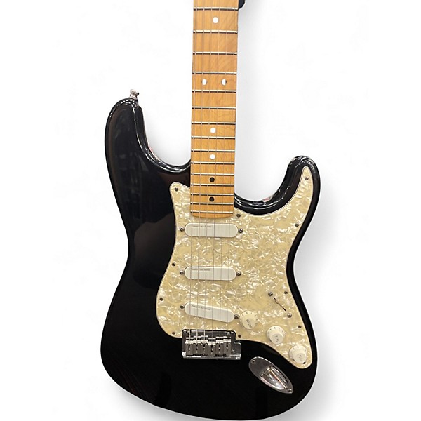 Used Fender American Deluxe Stratocaster Plus Black Solid Body Electric Guitar