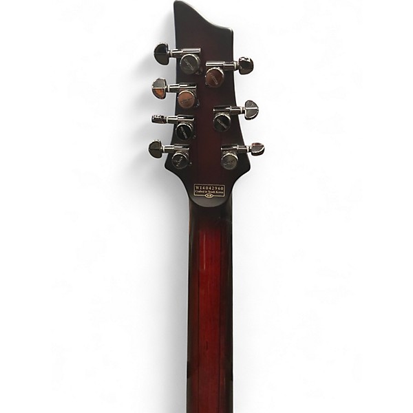 Used Schecter Guitar Research Hellraiser Extreme C-7 E Crimson Red Burst Satin Solid Body Electric Guitar
