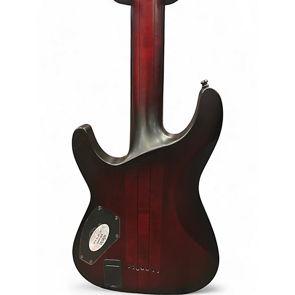 Used Schecter Guitar Research Hellraiser Extreme C-7 E Crimson Red Burst Satin Solid Body Electric Guitar