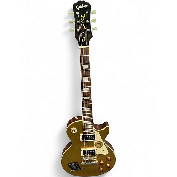 Used Epiphone "VICTORIA" SLASH SIGNATURE Gold Top Solid Body Electric Guitar