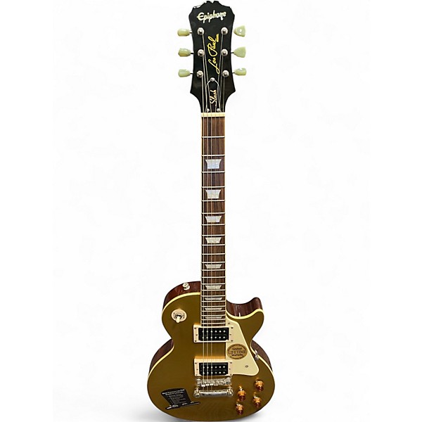 Used Epiphone "VICTORIA" SLASH SIGNATURE Gold Top Solid Body Electric Guitar