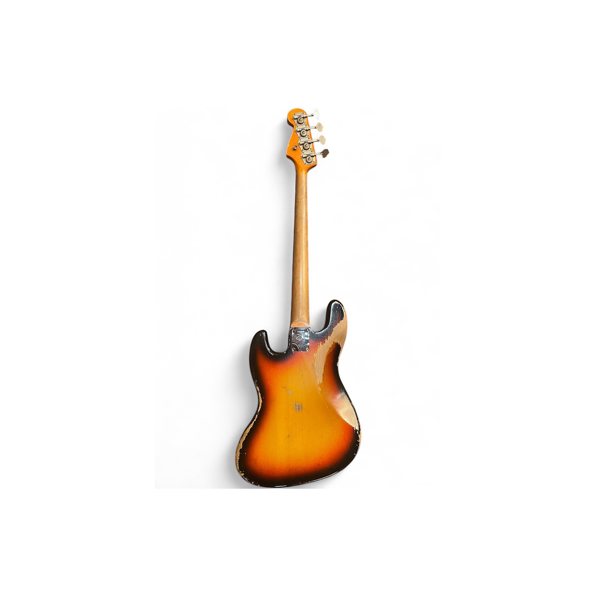Vintage 1965 Fender Jazz Bass 3 Color Sunburst Electric Bass