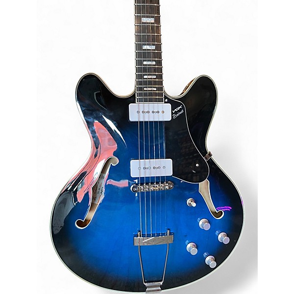 Used VOX BCV90 BOBCAT Blue Hollow Body Electric Guitar