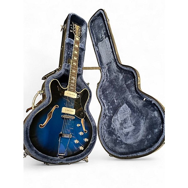 Used VOX BCV90 BOBCAT Blue Hollow Body Electric Guitar