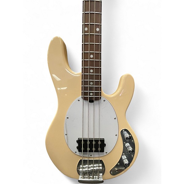 Used Sterling by Music Man STINGRAY Cream Electric Bass Guitar