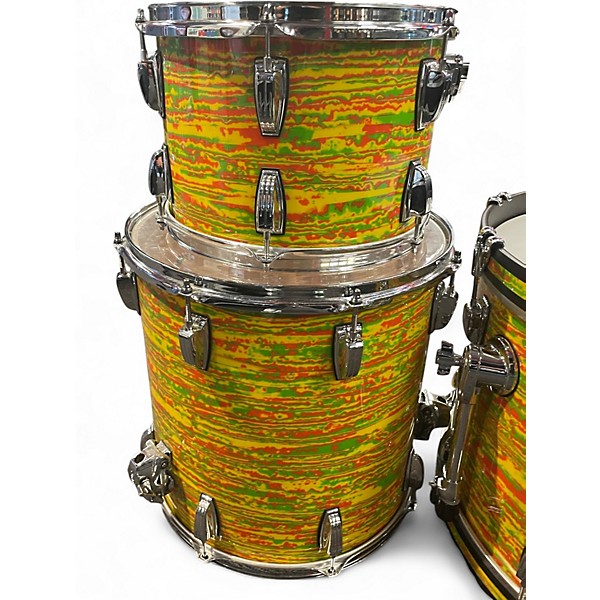 Used Ludwig 3 Piece Classic Maple downbeat CITRUS MOD Drum Kit