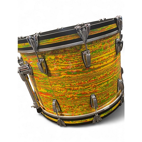 Used Ludwig 3 Piece Classic Maple downbeat CITRUS MOD Drum Kit