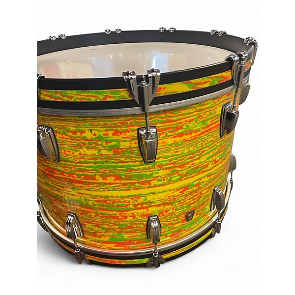 Used Ludwig 3 Piece Classic Maple downbeat CITRUS MOD Drum Kit