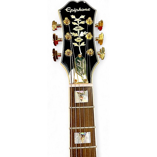 Used Epiphone 100TH ANIVERSARY YELLOW TIGER Solid Body Electric Guitar