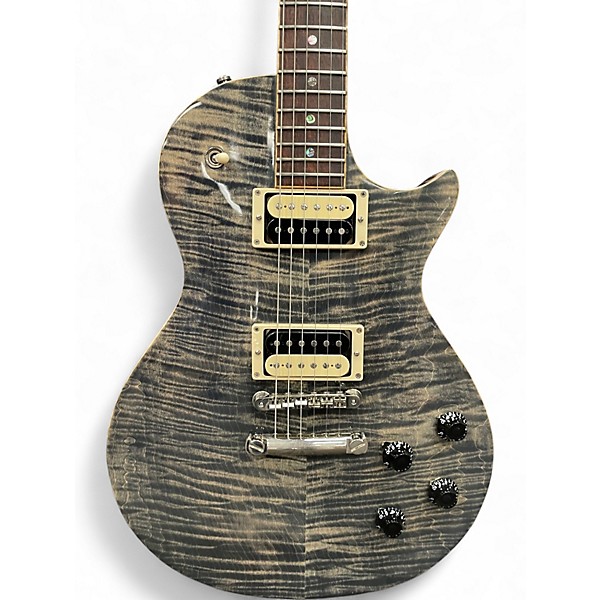 Used Zaukus Supernal Trans Blue Solid Body Electric Guitar