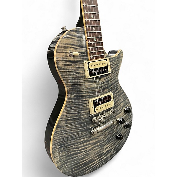 Used Zaukus Supernal Trans Blue Solid Body Electric Guitar