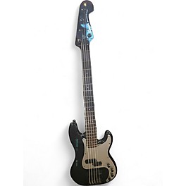 Used Squier Precision Bass Contemporay Black Electric Bass Guitar