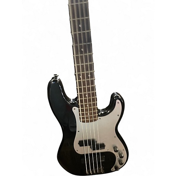Used Squier Precision Bass Contemporay Black Electric Bass Guitar