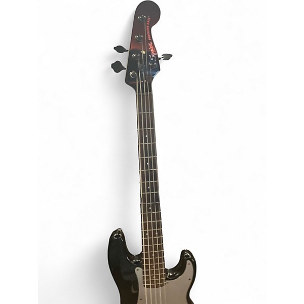 Used Squier Precision Bass Contemporay Black Electric Bass Guitar
