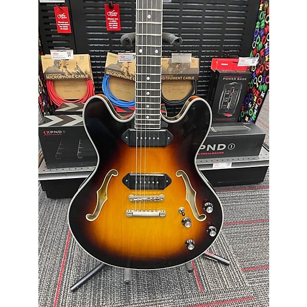 Used Eastman T60 3 Color Sunburst Hollow Body Electric Guitar