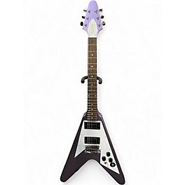 Used Epiphone kirk hammit flying v Purple Solid Body Electric Guitar