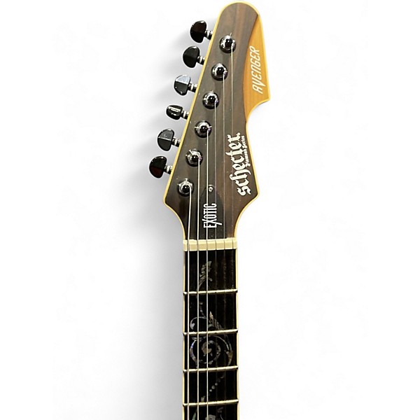 Used Schecter Guitar Research Avenger EXOTIC Mahogany Solid Body Electric Guitar