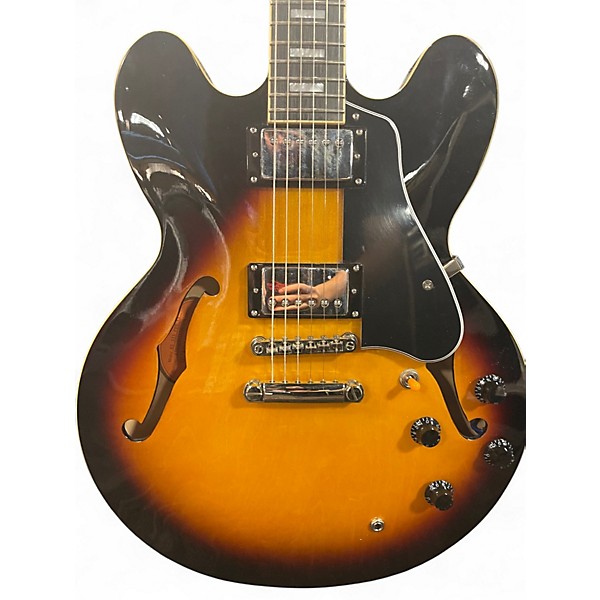 Used Epiphone ES335 Pro Sunburst Hollow Body Electric Guitar