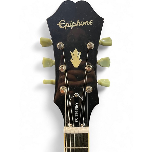 Used Epiphone ES335 Pro Sunburst Hollow Body Electric Guitar