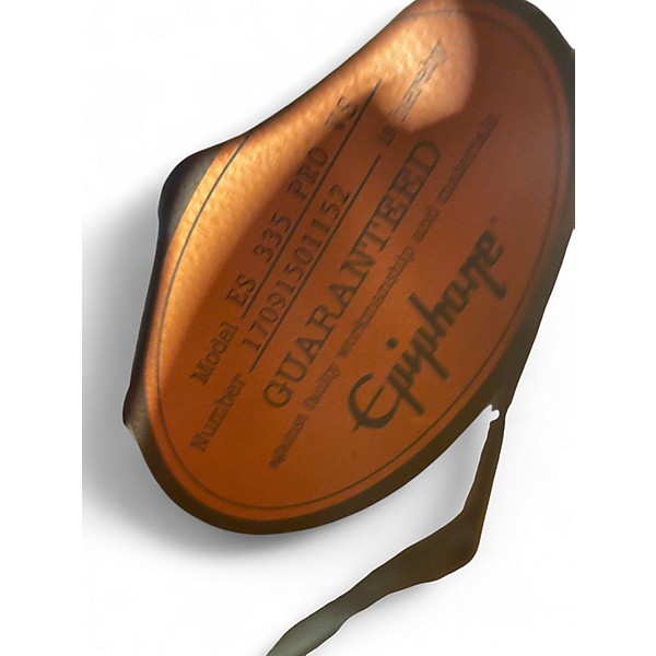 Used Epiphone ES335 Pro Sunburst Hollow Body Electric Guitar