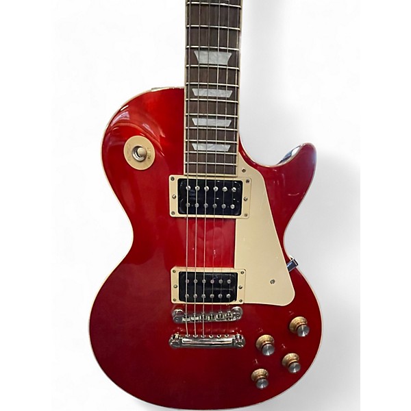 Used Gibson Les Paul Classic Trans Red Solid Body Electric Guitar