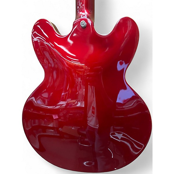 Used Epiphone Riviera Sparkling Burgundy Hollow Body Electric Guitar