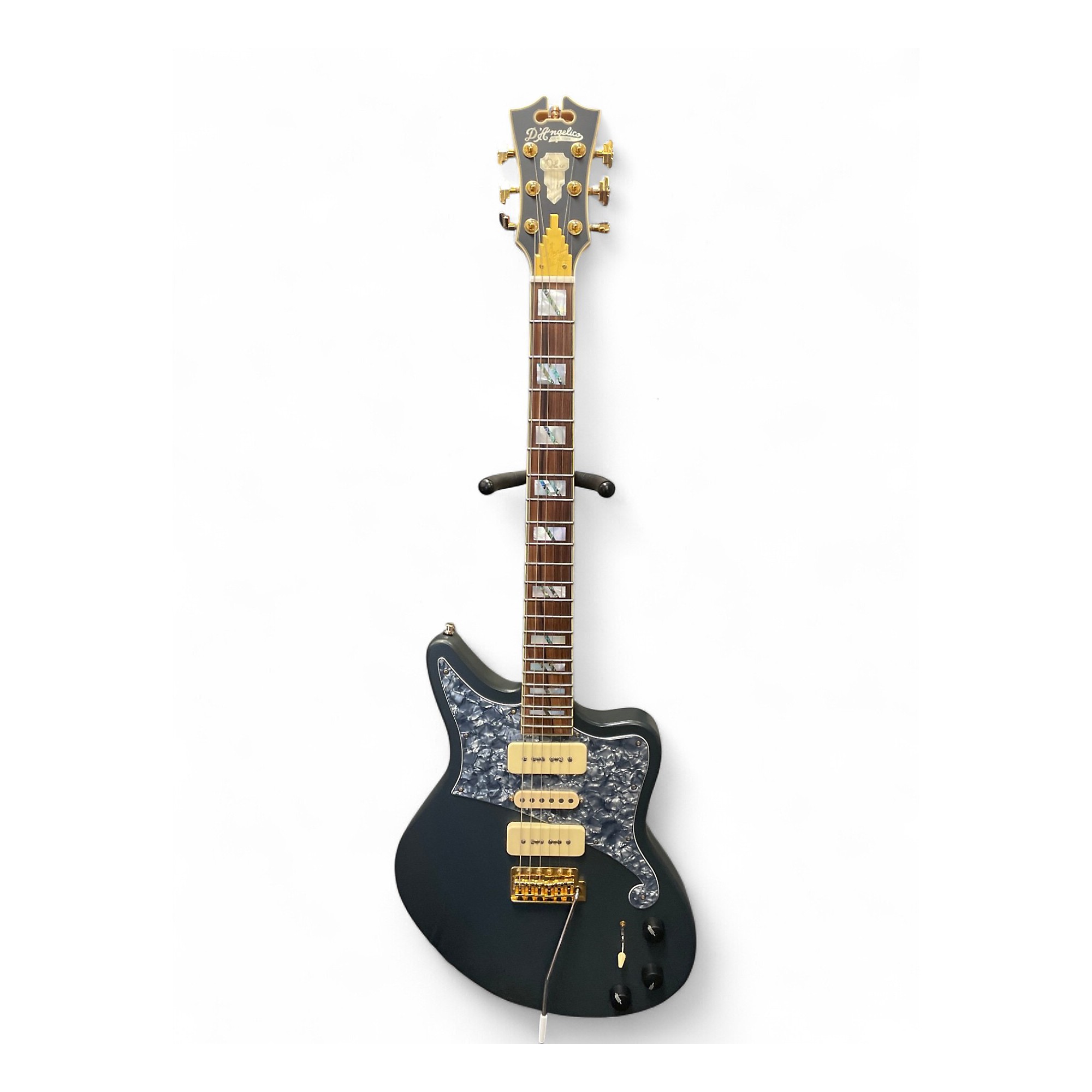 Used D'Angelico Bob Weir Deluxe Bedford Matte Stone Solid Body