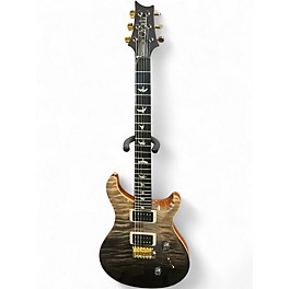 Used PRS Wood Library Custom 24 10 Top GRAY BLACK FADE Solid Body Electric Guitar