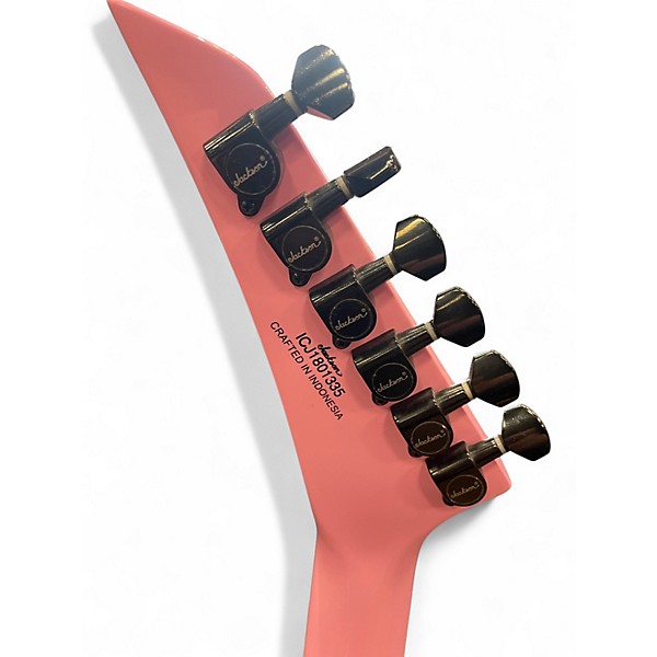 Used Jackson Soloist 3S-V Pink Solid Body Electric Guitar