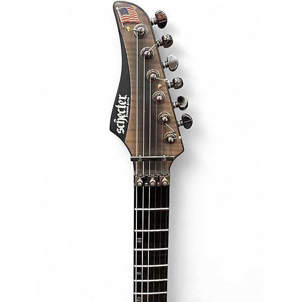 Used Schecter Guitar Research Banshee Mach Fr S Fallout Burst Solid Body Electric Guitar