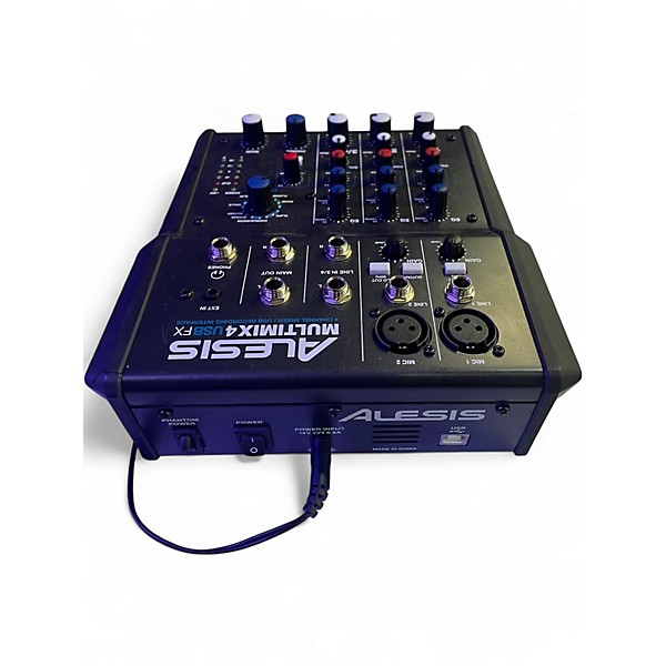 Used Alesis MultiMix 4 USB FX 4-Channel Unpowered Mixer