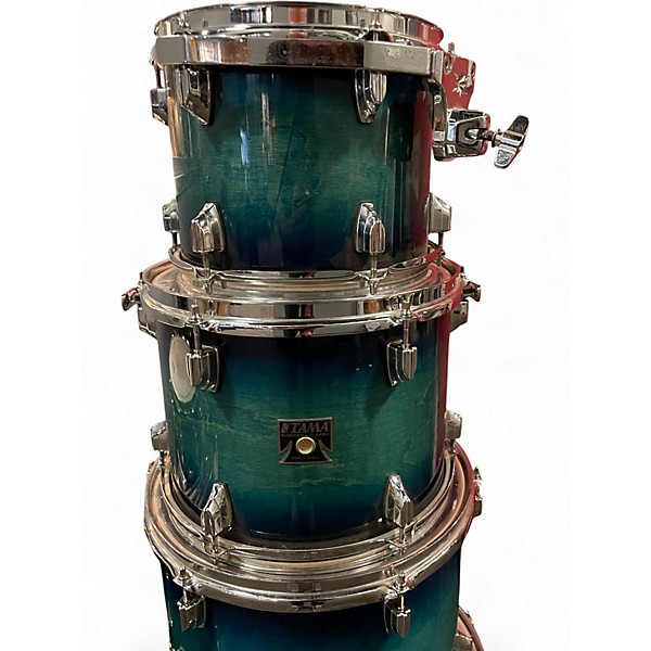 Used TAMA 6 Piece Superstar Classic Blue Lacquer Burst Drum Kit
