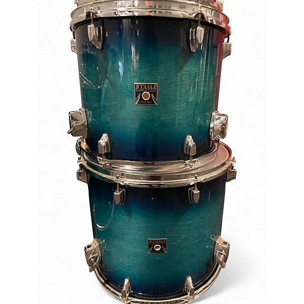 Used TAMA 6 Piece Superstar Classic Blue Lacquer Burst Drum Kit