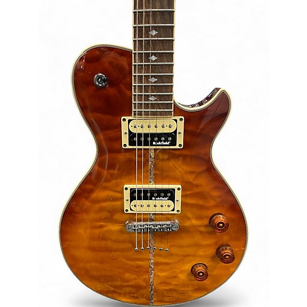 Used Michael Kelly PATRIOT INSTINCT CUSTOM COLLECTION Amber Solid Body Electric Guitar