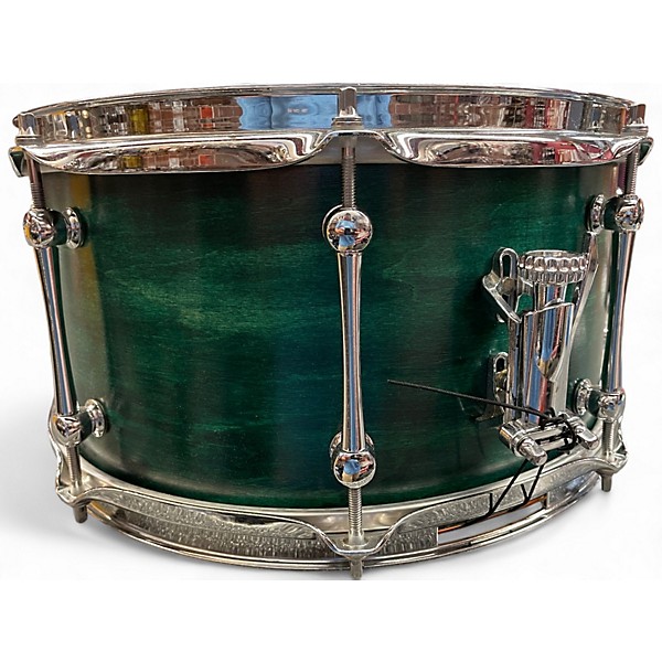 Used Kings Custom 7X13 EMERALD MAPLE/POPLAR Emerald Green Drum