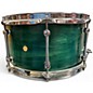 Used Kings Custom 7X13 EMERALD MAPLE/POPLAR Emerald Green Drum