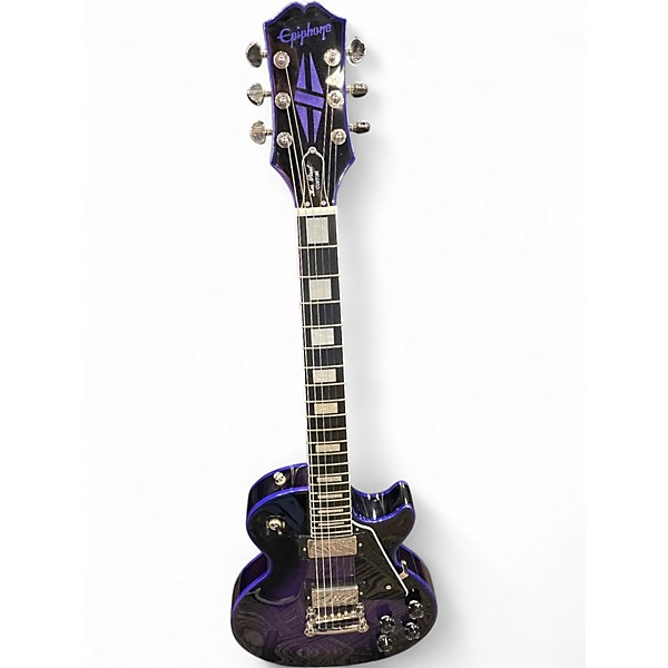 Used Epiphone LES PAUL CUSTOM WIDOW PURPLE BURST Solid Body