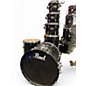 Vintage 1990s Pearl 7 Piece Export Black Drum Kit thumbnail