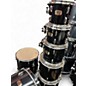 Vintage 1990s Pearl 7 Piece Export Black Drum Kit