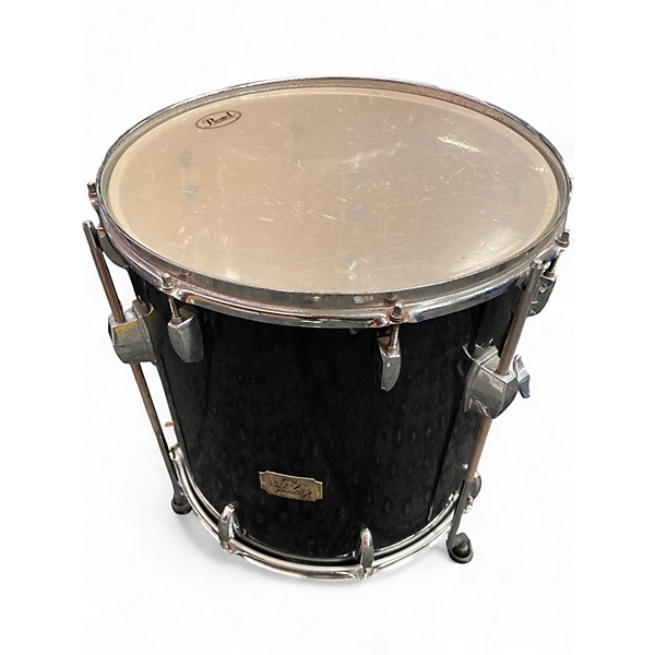 Vintage 1990s Pearl 7 Piece Export Black Drum Kit