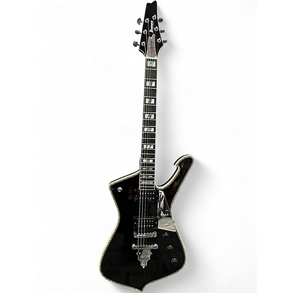 Used Ibanez  PS120 Paul Stanley Signature Iceman Black Solid Body Electric Guitar